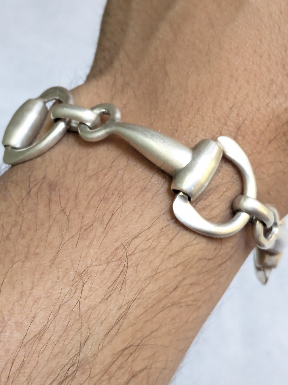Vintage Taxco Sterling Silver Equestrian Bracelet 7" Horsebit Stirrup Mexico - Picture 15 of 16